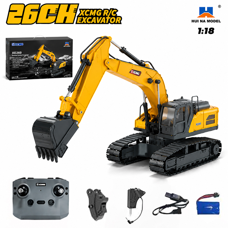 Heavy Equipment Games - HUINA 1/24 XE1260 حفار RC من
