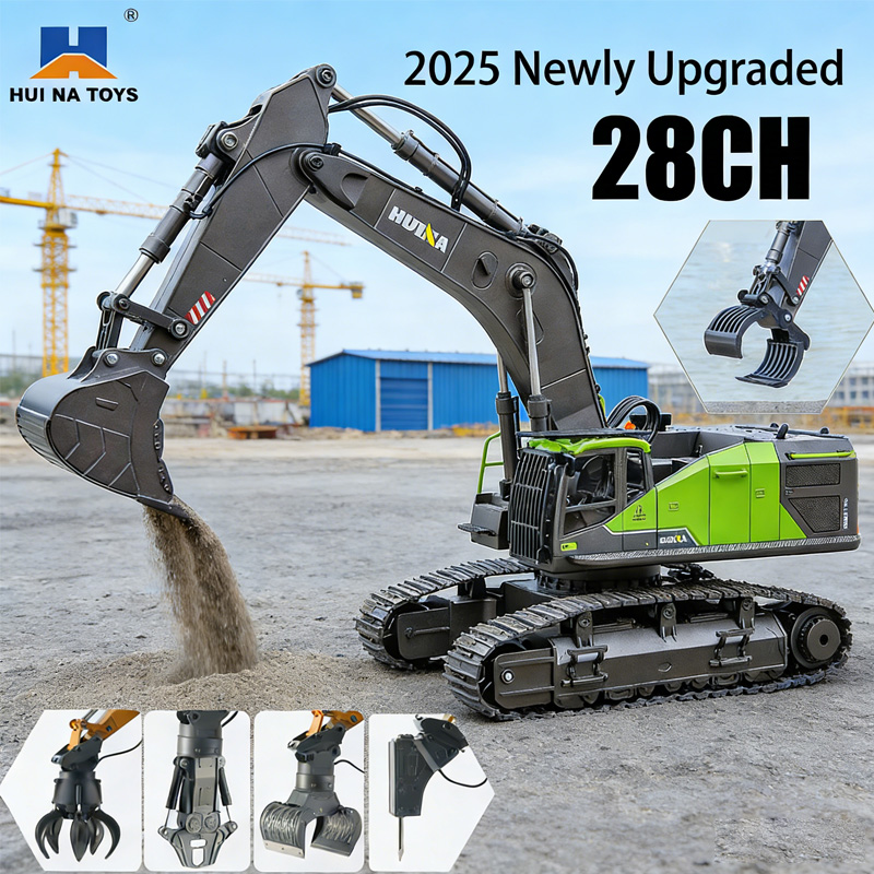 Heavy Equipment Games - 2025 جديد Huina 1593 حفارة التحكم