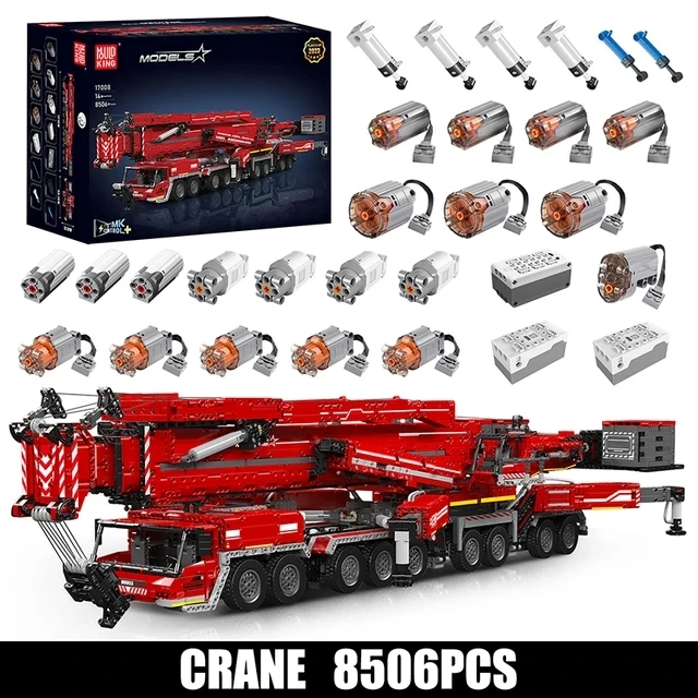 Heavy Equipment Games - مجموعة مكعبات بناء نموذج رافعة ثقيلة