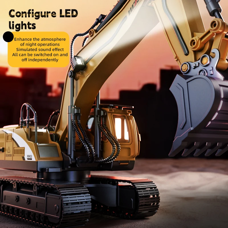 RC سيارة 12/13/15Ch حفارة سبيك - مراجعة Heavy Equipment Games وسعره