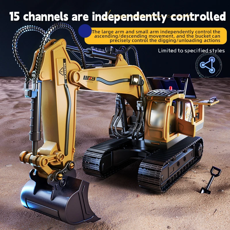 RC سيارة 12/13/15Ch حفارة سبيك - مراجعة Heavy Equipment Games وسعره