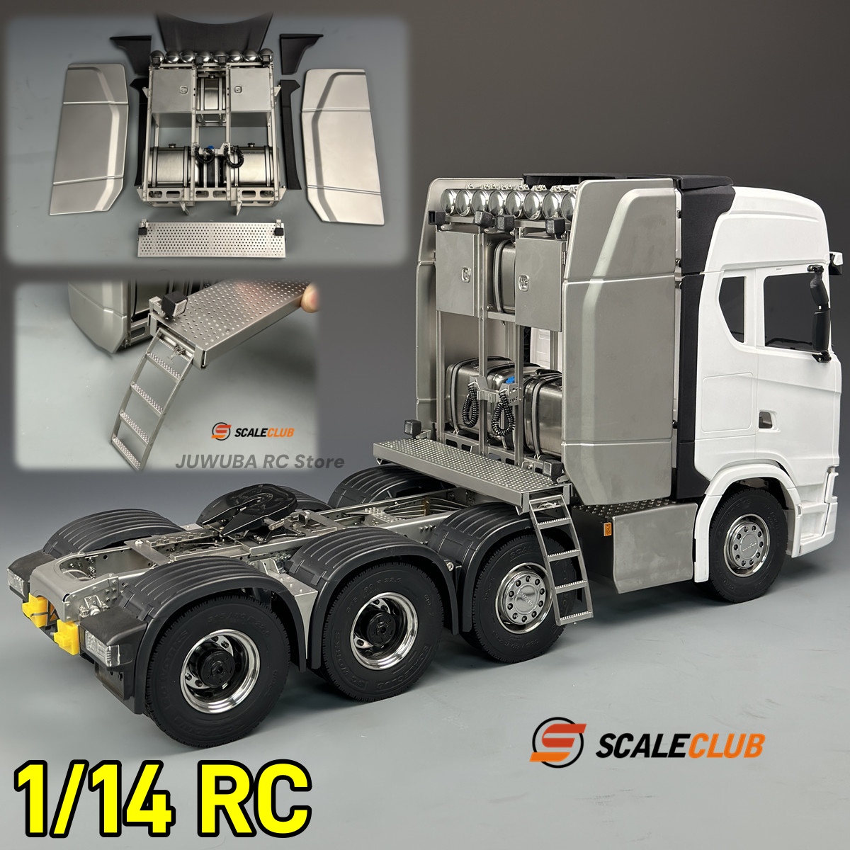 770S 1/14 رف معدات كابينة الشا - مراجعة Heavy Equipment Hauler وسعره