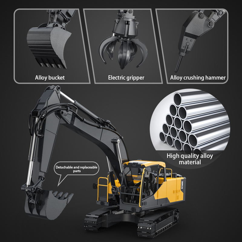 نموذج سيارة حفارة تحكم عن بعد  - مراجعة Heavy Equipment Games وسعره