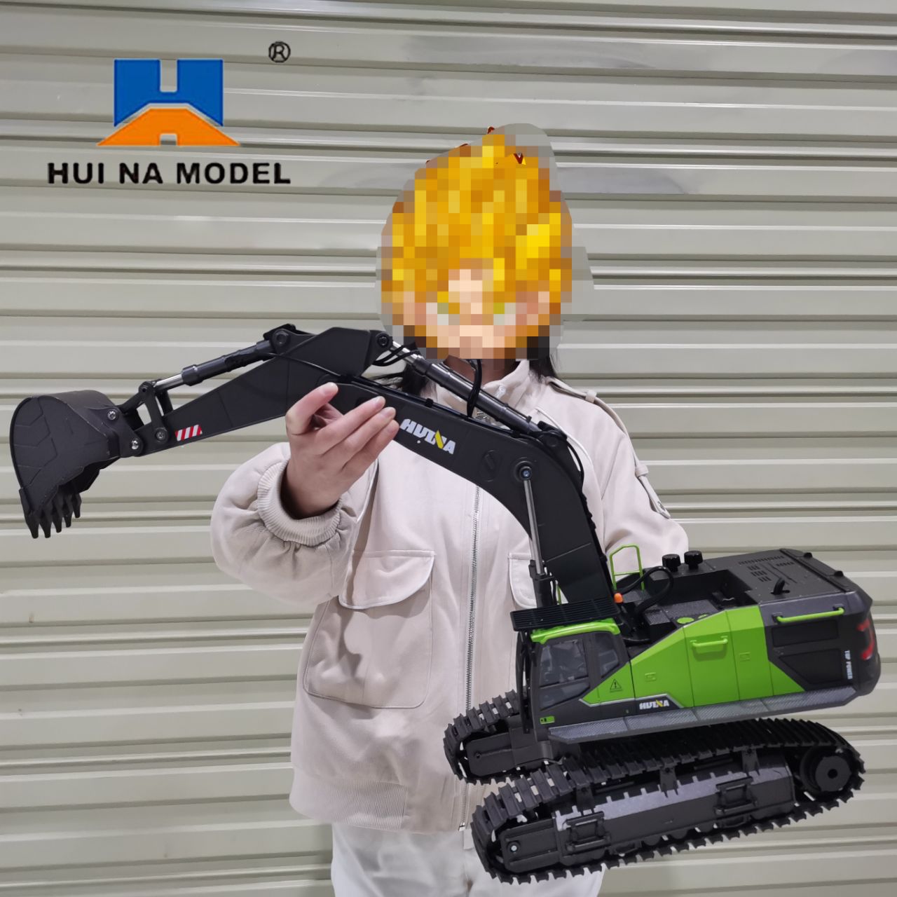 1/14 Huina 1593 Rc حفارة شاحنة - مراجعة Heavy Equipment Games وسعره