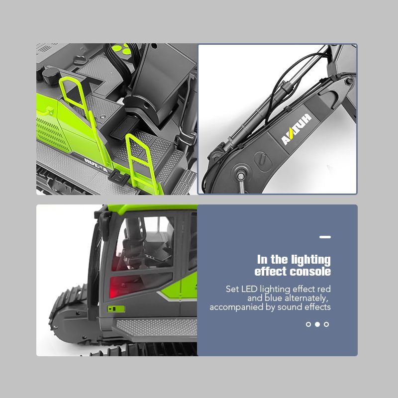 1/14 Huina 1593 Rc حفارة شاحنة - مراجعة Heavy Equipment Games وسعره
