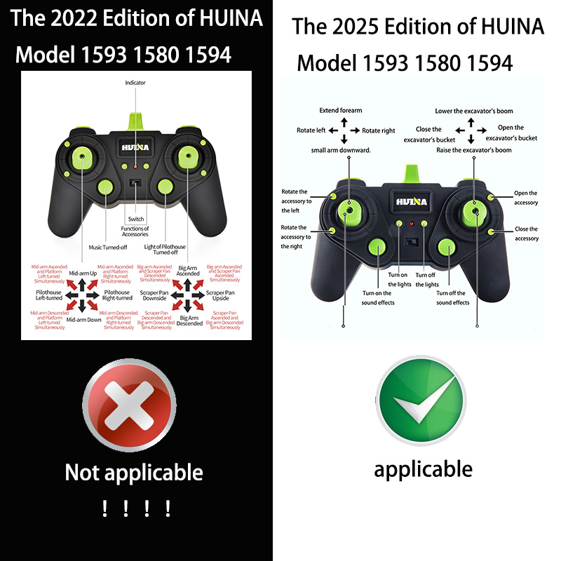 2025 جديد Huina 1593 حفارة الت - مراجعة Heavy Equipment Games وسعره