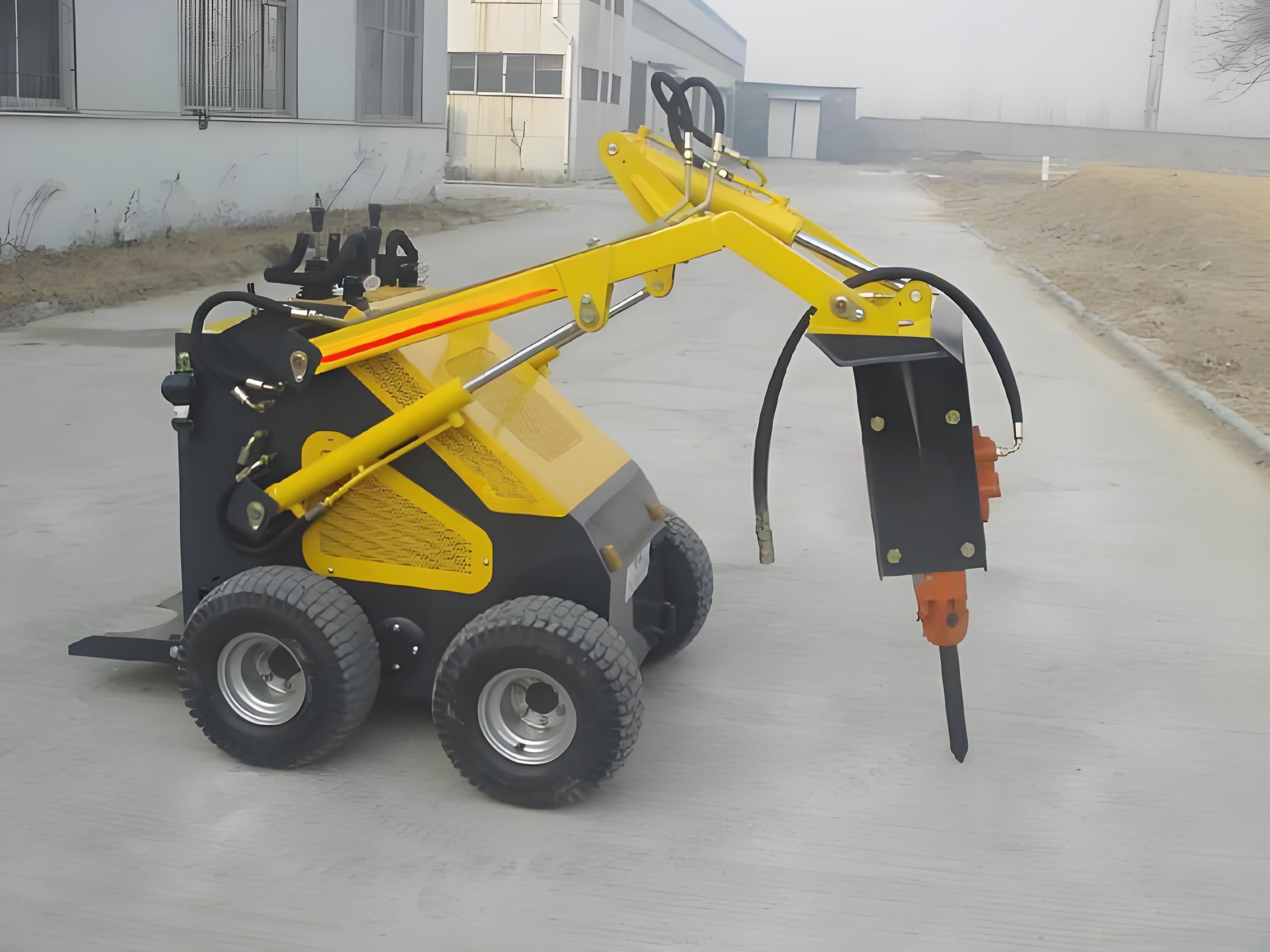 كسارة هيدروليكية مدمجة مع إزمي - مراجعة Skid Steer Loader وسعره